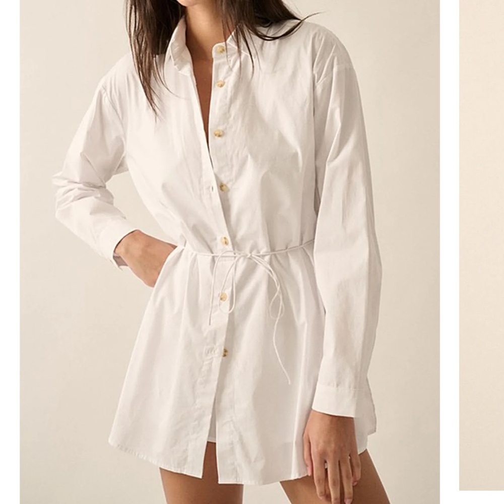 White Button Down Romper